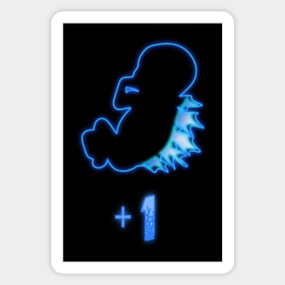 Gojira: + 1  Dorsal Fetus Blue Sticker